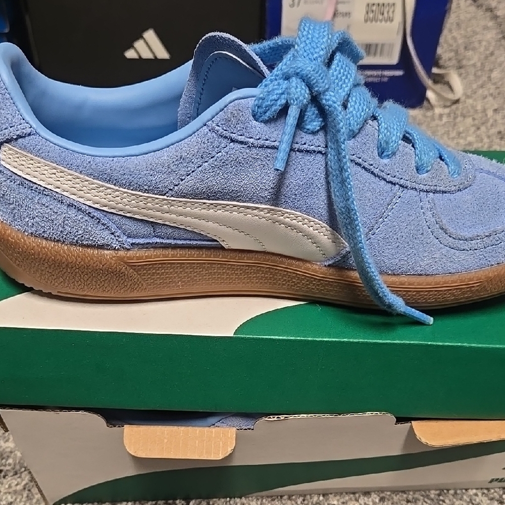 Puma Blue and White Classic Sneakers